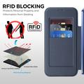 Google Pixel 11 Pro Stilig magnetisk flipp-deksel med RFID-kortspor - Blå