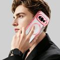 Google Pixel 11 Pro Stilig magnetisk flipp-deksel med RFID-kortspor - rosa