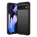 Google Pixel 11 Pro XL Børstet TPU-deksel - karbonfiber - svart