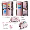 Google Pixel 11 Pro XL CaseMe C36 RFID-blokkerende lommeboketui - Rosa