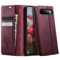 Google Pixel 11 Pro XL Caseme 033 Lommebok-etui med kalvestruktur og RFID-blokkering - rød