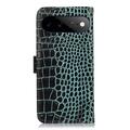 Google Pixel 11 Pro XL Crocodile Series Lommebok-deksel i Lær med RFID - Grønn