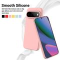 Google Pixel 11 Pro XL Flytende silikon-deksel med håndstropp - Rosa