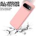 Google Pixel 11 Pro XL Flytende silikon-deksel med håndstropp - Rosa