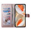 Google Pixel 11 Pro XL Luksuriøst Vattert Lommeboketui - rosa gull