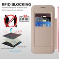 Google Pixel 11 Pro XL Stilig magnetisk flipp-deksel med RFID-kortspor - rosa