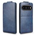 Google Pixel 11 Pro XL vertikalt flip-etui med stativ - mørkeblå