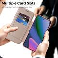 Google Pixel 11 Stilig magnetisk flipp-deksel med RFID-kortspor - rosa