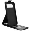 Google Pixel 11/11 Pro vertikalt flip-etui med stativ - svart
