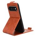 Google Pixel 11/11 Pro vertikalt flip-etui med stativ - Brun