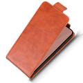 Google Pixel 11/11 Pro vertikalt flip-etui med stativ - Brun