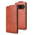 Google Pixel 11/11 Pro vertikalt flip-etui med stativ - Brun
