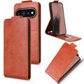 Google Pixel 11/11 Pro vertikalt flip-etui med stativ - Brun