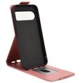 Google Pixel 11/11 Pro vertikalt flip-etui med stativ - Roségull