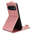 Google Pixel 11/11 Pro vertikalt flip-etui med stativ - Roségull