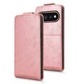 Google Pixel 11/11 Pro vertikalt flip-etui med stativ - Roségull