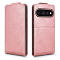 Google Pixel 11/11 Pro vertikalt flip-etui med stativ - Roségull