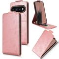 Google Pixel 11/11 Pro vertikalt flip-etui med stativ - Roségull
