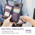 Google Pixel 8 Caseme C22-etui RFID-kortlommebok - lilla