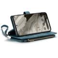 Google Pixel 8 Caseme C30 Multifunksjonell Lommebok-deksel - Blå