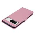 Google Pixel 8 Ugle Rhinestone Lommebok-deksel - Rose Gold