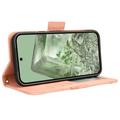Google Pixel 8a Lommebok-deksel med Kortholder - Rosa