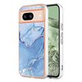 Google Pixel 8a Marble Pattern Electroplated IMD TPU-deksel