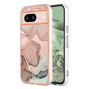 Google Pixel 8a Marble Pattern Electroplated IMD TPU-deksel