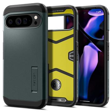 Google Pixel 9 Pro XL Spigen Tough Armor Deksel - Mørkegrønn