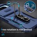 Google Pixel 9/9 Pro Hybrid-deksel med Roterende Ring med Kameraskjold - Blå