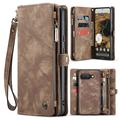 Google Pixel 9a Caseme 008 2-i-1 Multifunksjonell Lommebok-deksel - Brun