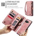 Google Pixel 9a Caseme 008 2-i-1 Multifunksjonell Lommebok-deksel - Rosa