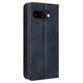 Google Pixel 9a Retro Lommebok-deksel med Magnetisk Lukning - Blå