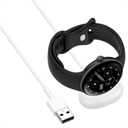 Google Pixel Watch 4 USB-A magnetisk ladekabel - 1m - hvit