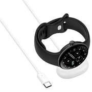 Google Pixel Watch 4 USB-C magnetisk ladekabel - 1m - hvit
