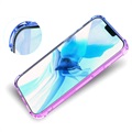 Gradient Støtsikkert iPhone 14 Pro Max TPU-deksel - Blå / Rosa
