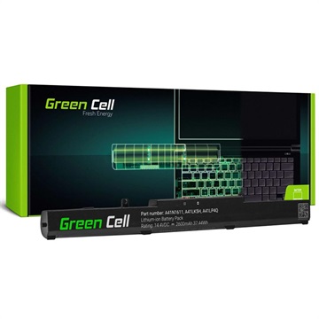 Green Cell Batteri - Asus FX53, FX553, FX753, ROG Strix (Åpen Emballasje - Bulk Tilfredsstillende) - 2600mAh