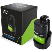 Green Cell-batteri for Bosch GBA 12V 3Ah