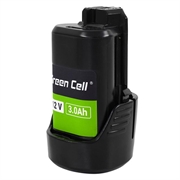 Green Cell-batteri for Bosch GBA 12V 3Ah