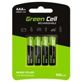 Green Cell HR03 Oppladbare AAA Batterier - 950mAh - 1x4