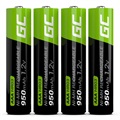 Green Cell HR03 Oppladbare AAA Batterier - 950mAh - 1x4