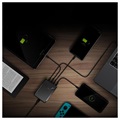 Green Cell Power Source Rask Dockingstasjon - USB-C PD, 3x USB - 75W