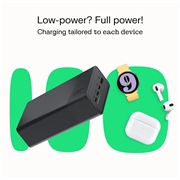 Green Cell PowerPlay 30 hurtigladende powerbank 30000mAh - svart