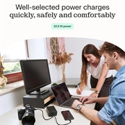 Green Cell PowerPlay 30 hurtigladende powerbank 30000mAh - svart