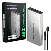 Green Cell PowerPlay Pro 20800mAh powerbank 65W - sølv