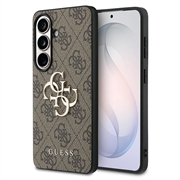 Samsung Galaxy S26 Guess 4G Big Metal Logo Hybrid-deksel (Åpen Emballasje - Bulk) - Brun