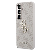 Samsung Galaxy S26 Guess 4G Big Metal Logo Hybrid-deksel - Rosa