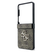 Samsung Galaxy Z Flip8 Guess 4G Big Metal Logo Hybrid-deksel - Brun