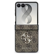 Samsung Galaxy Z Flip8 Guess 4G Big Metal Logo Hybrid-deksel - Brun