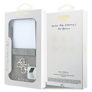Samsung Galaxy Z Flip8 Guess 4G Big Metal Logo Hybrid-deksel - Brun